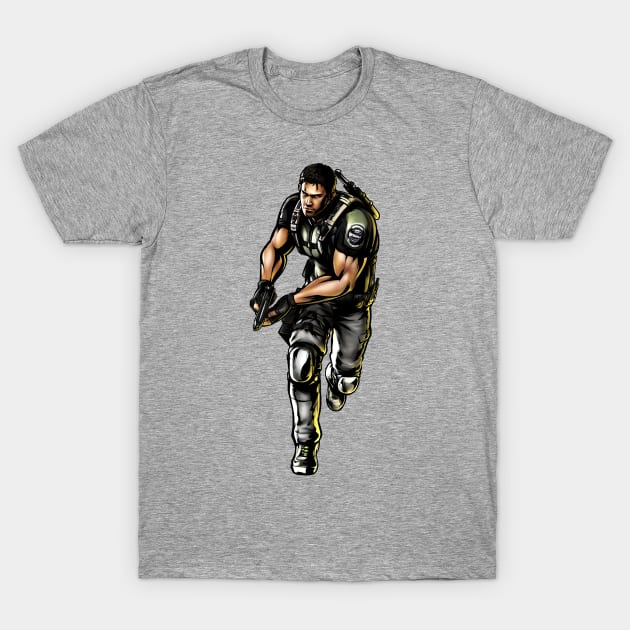 Resdent Evil 5 - Chris redfield T-Shirt by OM Des